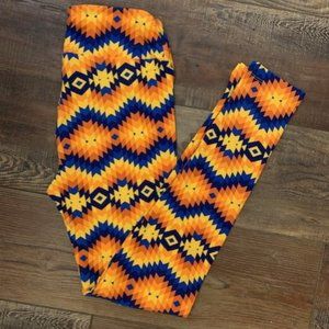 LaLaRoe OS patterned Leggings